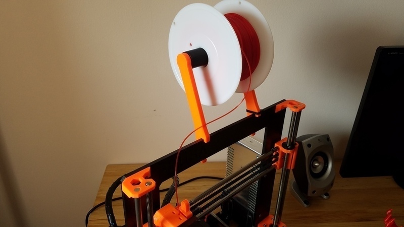 Spool shaft for a Prusa i3 MK2