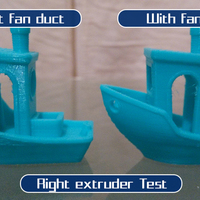 FlashForge Creator Pro 2016 - Dual extrusion fan duct - Thumbnail 3