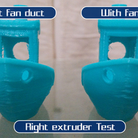 FlashForge Creator Pro 2016 - Dual extrusion fan duct - Thumbnail 4