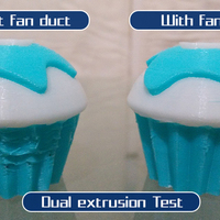 FlashForge Creator Pro 2016 - Dual extrusion fan duct - Thumbnail 6