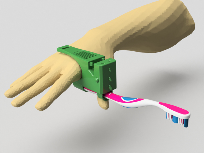 Hand Rex-support for Toothbrush.