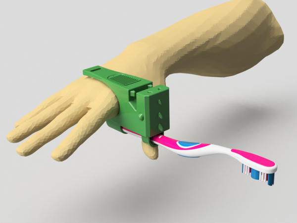 Hand Rex-support for Toothbrush.