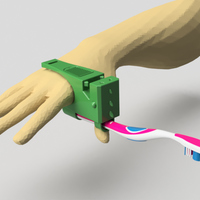 Small Hand Rex-support for Toothbrush. 3D Printing 97783