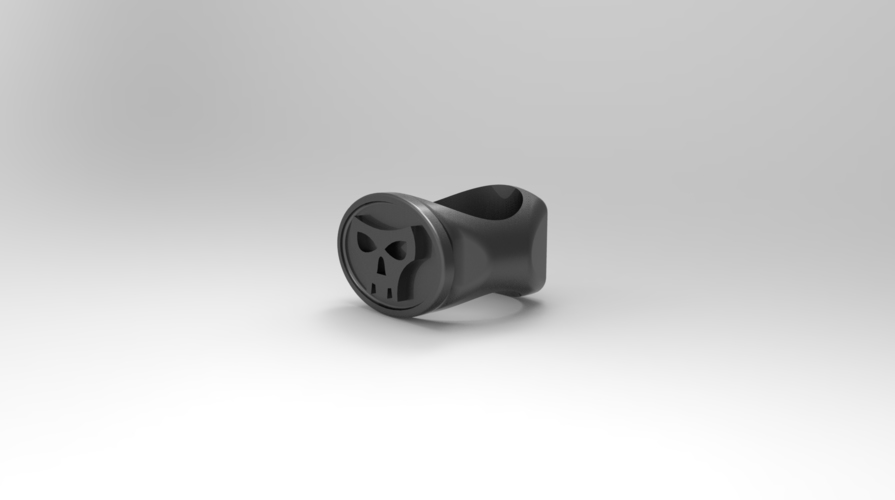 3D SKULL RING 3D Print 97793