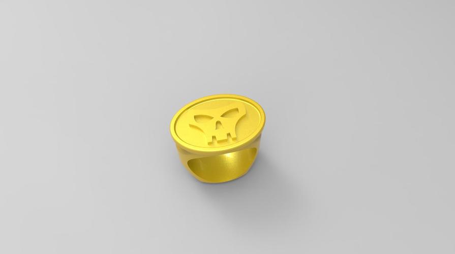 3D SKULL RING 3D Print 97795