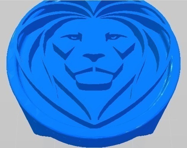 Royal Ring - Lion Head 3D Print 97812