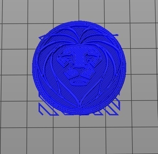 Royal Ring - Lion Head 3D Print 97813