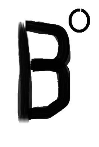 "B" 3D Print 97817