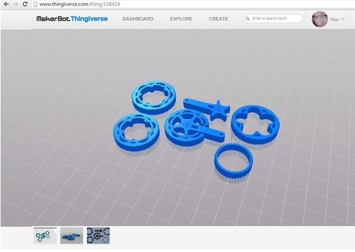 UPDATED: Hand & Drill powered filament winder 3D Print 97849