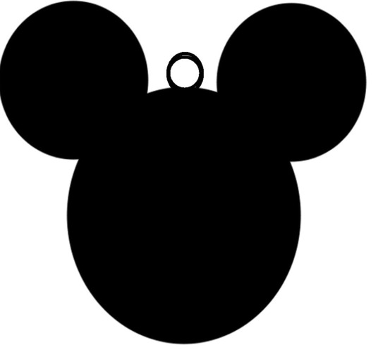 Mouse ears keychain