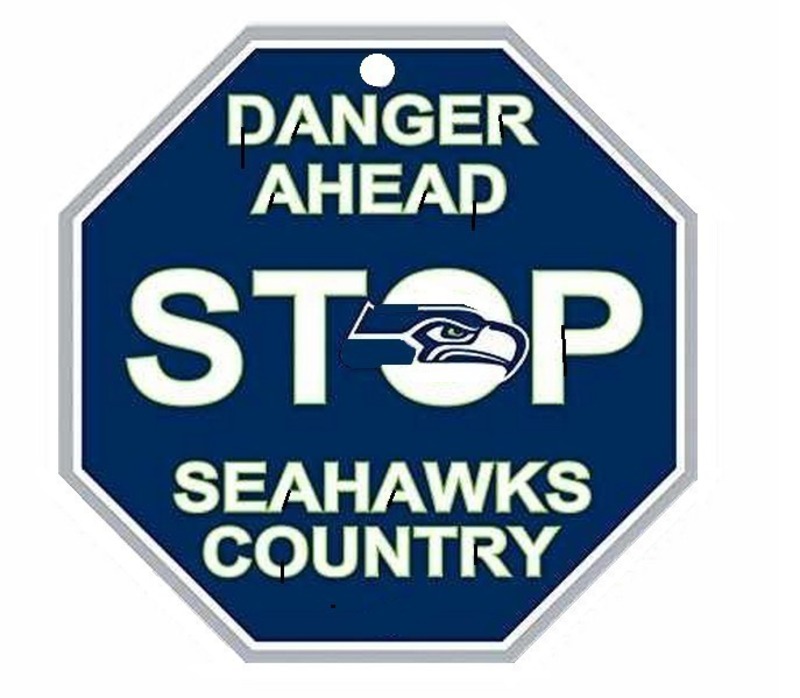 Seattle Seahawks Stop Sign