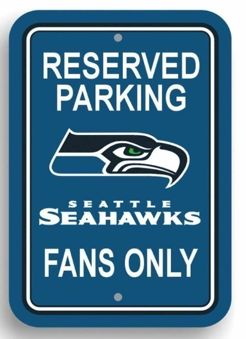 Seattle Seahawks Parking Sign