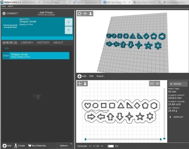 Small shapes 3D Print 97879