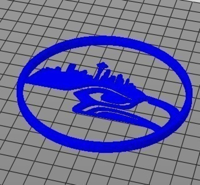 2 piece Seattle Seahawks Coaster