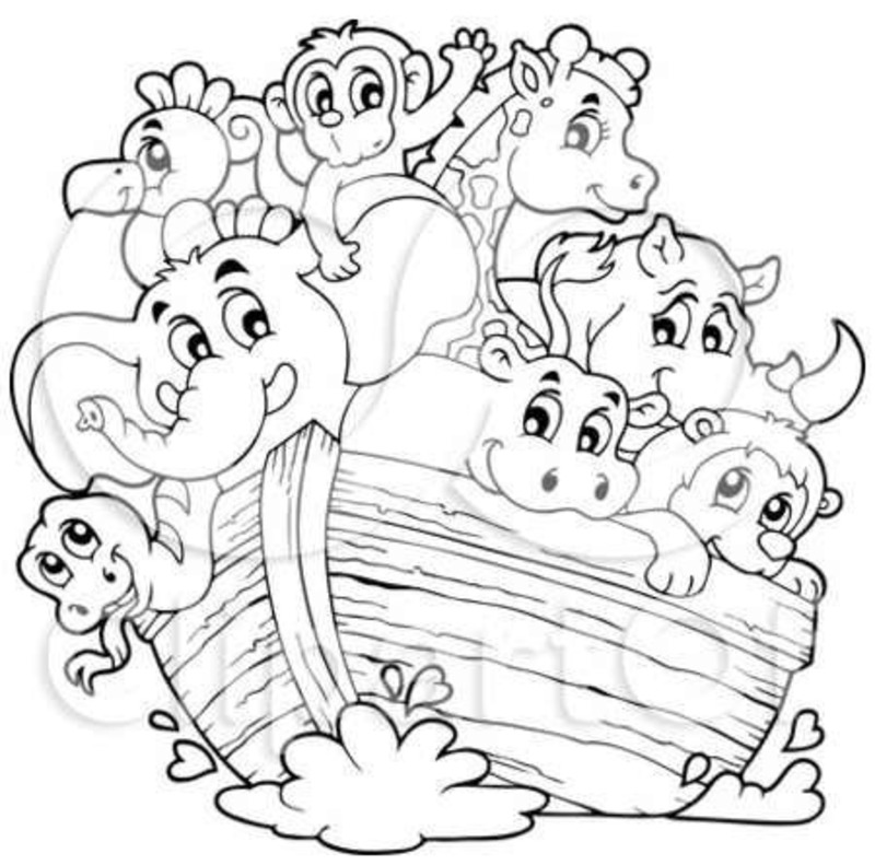 Noah ' s Ark - full page 8"x8" color page