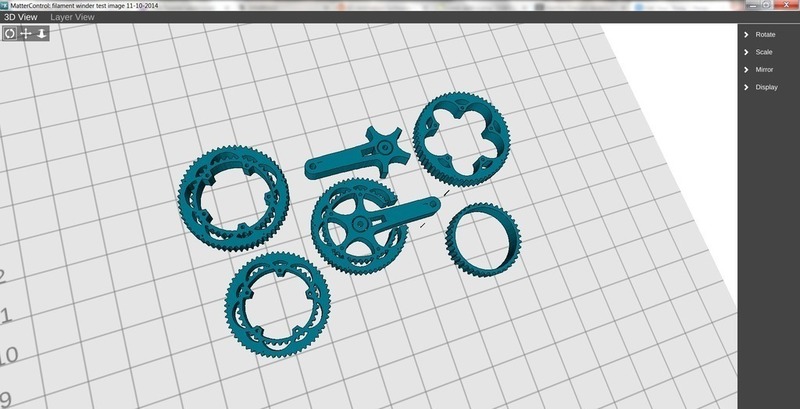 Filament Winder Handle, Crank and gear assembly