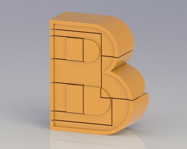 Alphabet Robot - B 3D Print 98114