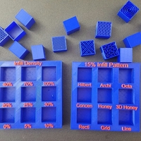 Small Display Tray for Infill Pattern and Infill Density 3D Printing 98125