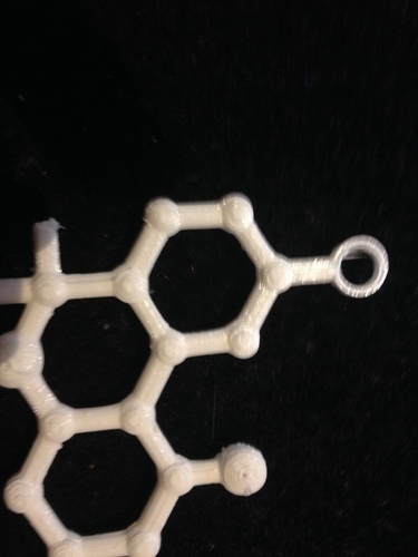THC molecule for necklace 3D Print 98317