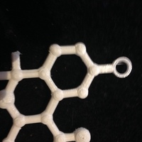 Small THC molecule for necklace 3D Printing 98317