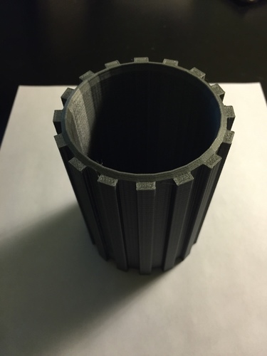Gear Shaped Writing Utensil Cup 3D Print 98465