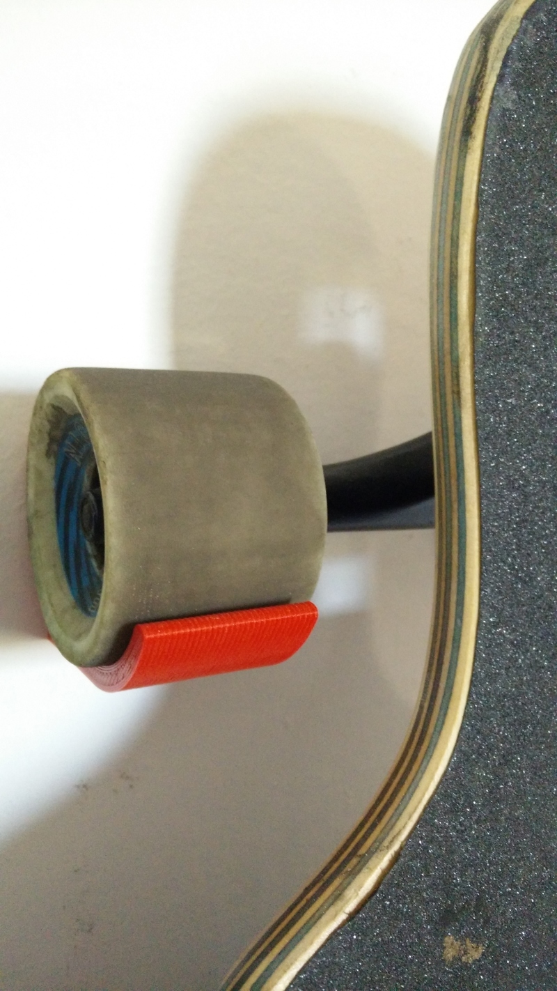 Longboard Wall Hanger - 70mm wheel diameter