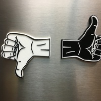 Small Magnetic Thumbs Up! 3D Printing 98495