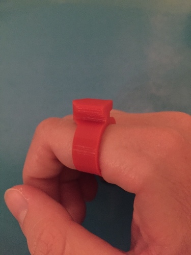 Ring with Surface Attachment 3D Print 98516