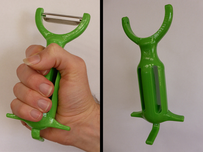 Vegetable Peeler - for people with limited use of their hands 3D Print 98598