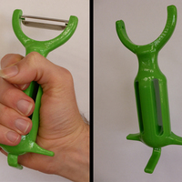 Small Vegetable Peeler - for people with limited use of their hands 3D Printing 98598