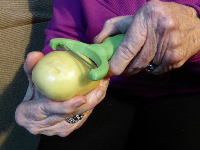 Vegetable Peeler - for people with limited use of their hands 3D Print 98606