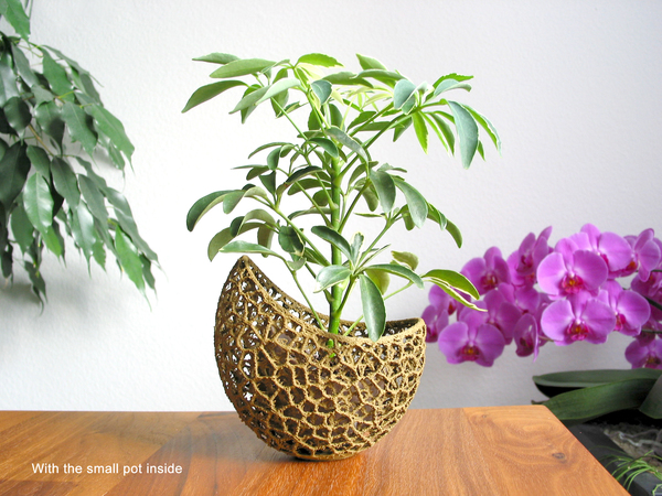 A burgeoning capsule Planter (2-color/part version)