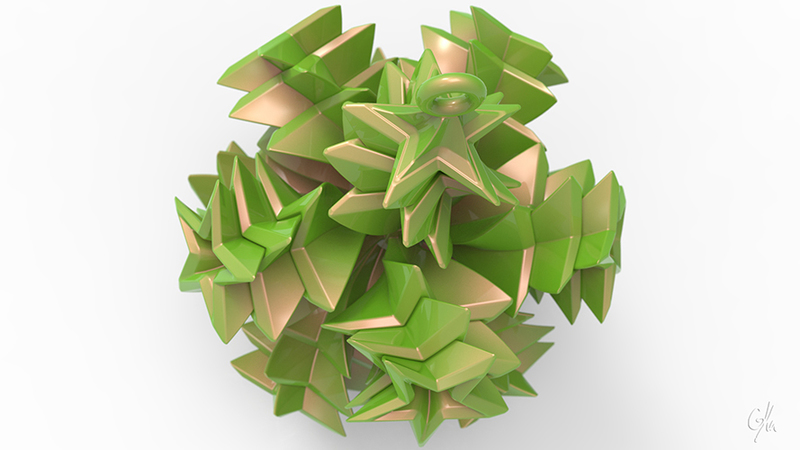 Stacking Stars Christmas Tree Ornament (Small)   