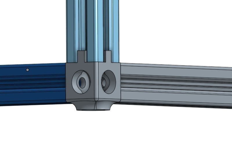 three axis corner feet for 20x20 extrusions