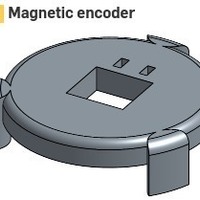 Small Magnetic encoder for Nidec Brushless motor 3D Printing 98968