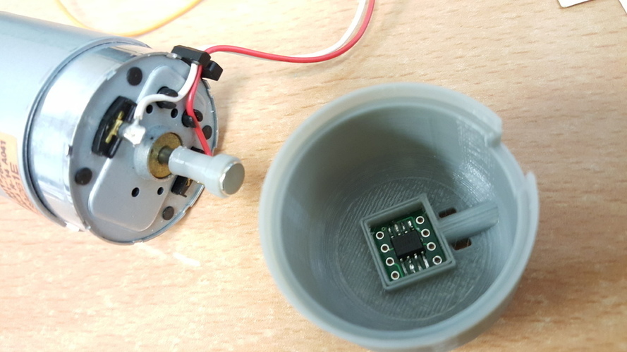 Magnetic encoder holder for 545 DC motor 3D Print 98972
