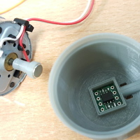 Magnetic encoder holder for 545 DC motor - Thumbnail 3