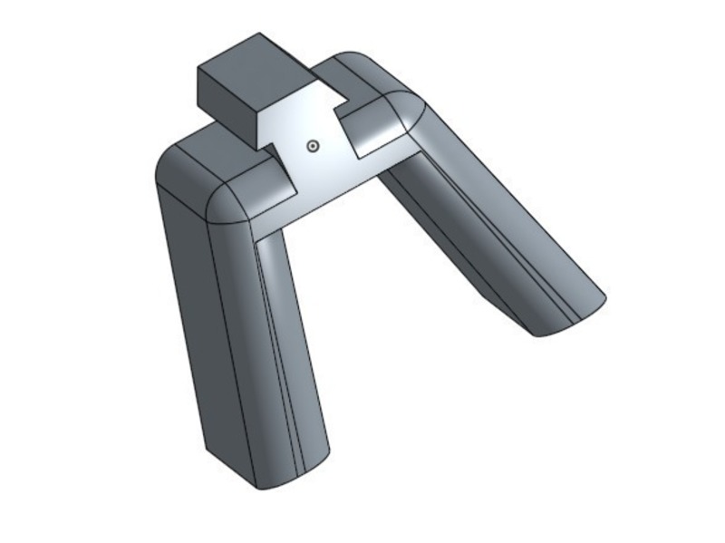 Plastic foot for 20x20 extrusion