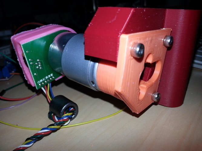 Change your stepper by a servo DC motor on Prusa i3 x-axis 3D Print 98984