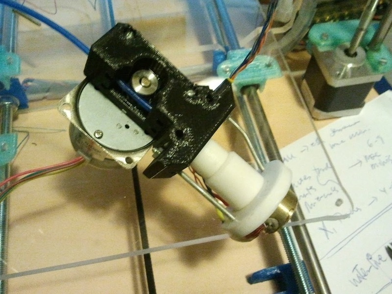 Extruder for geared motor