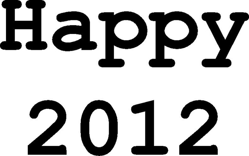 Happy 2012 3D Print 99122