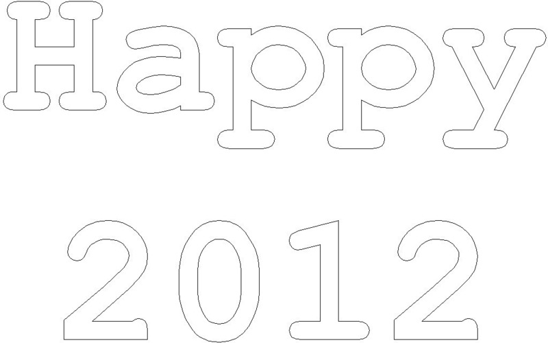 Happy 2012 3D Print 99123