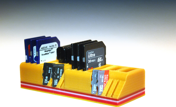 USB, SD, and Micro SD card holder