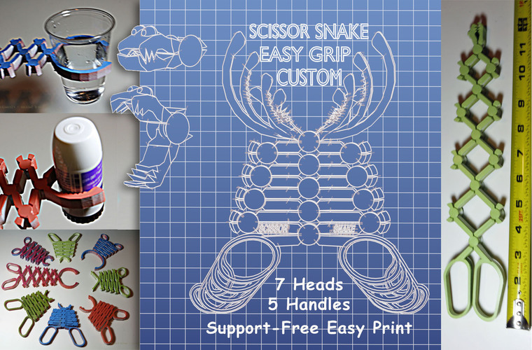 Scissor Snake Easy Grip Custom