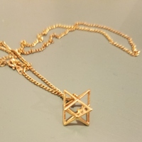 MILOSAURUS Tetrahedral 3D Star of David Pendant - Thumbnail 8