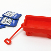 Red Wagon +/- SD card holder - Thumbnail 2