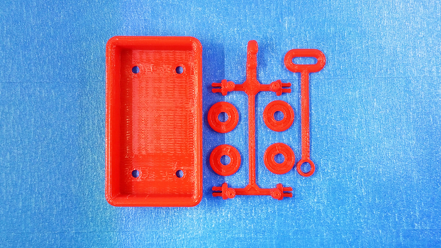 Red Wagon +/- SD card holder 3D Print 99726