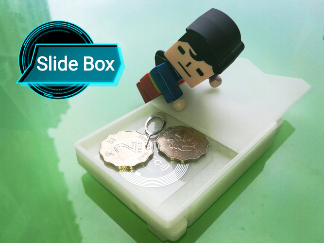 Smart Wallet Version 3  with Slide Box 3D Print 99731