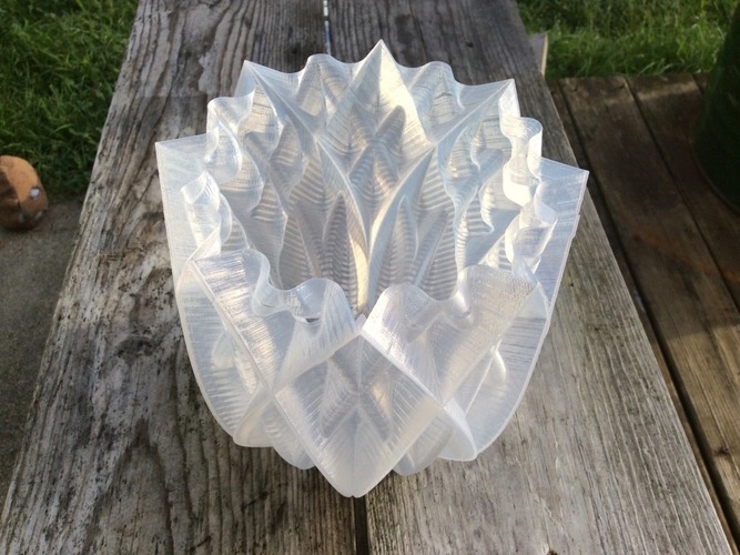 Vase - 16 pointed 3D Print 99893