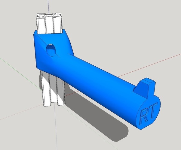 Angled Spool Holder for 2020 rail 3D Print 99968